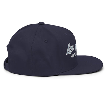 LAFD Los Angeles Fire Department Vintage Sports Script Embroidered Flat Bill Brim Snapback Hat