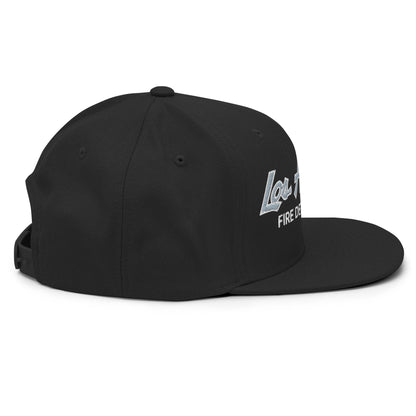 LAFD Los Angeles Fire Department Vintage Sports Script Embroidered Flat Bill Brim Snapback Hat