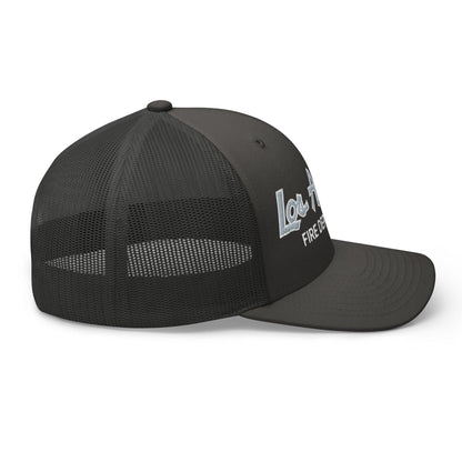 LAFD Los Angeles Fire Department Vintage Sports Script Embroidered Mesh Trucker Hat