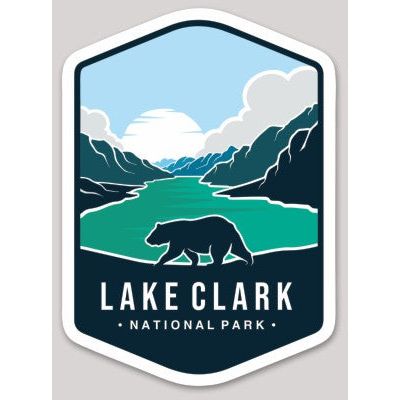 Lake Clark National Park Die Cut Sticker Large - sticker