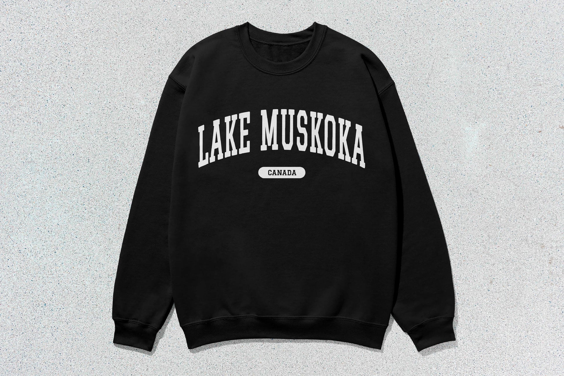 Black Lake Muskoka crewneck sweatshirt in unisex heavy blend for custom apparel
