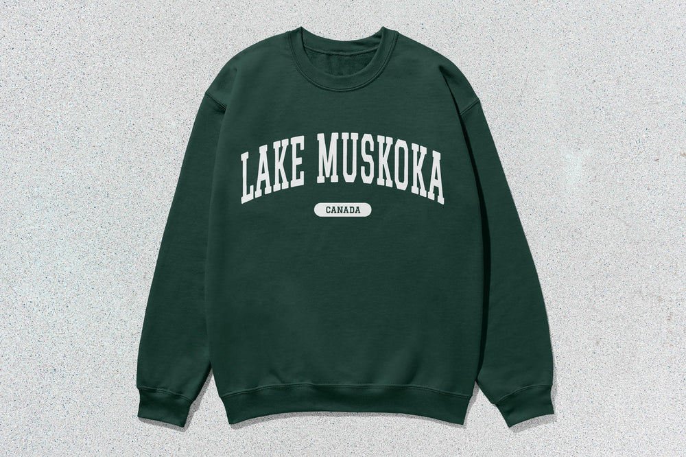 Lake Muskoka - Unisex Heavy Blend™ Crewneck Sweatshirt - Green / Small - Sweatshirts & Hoodies