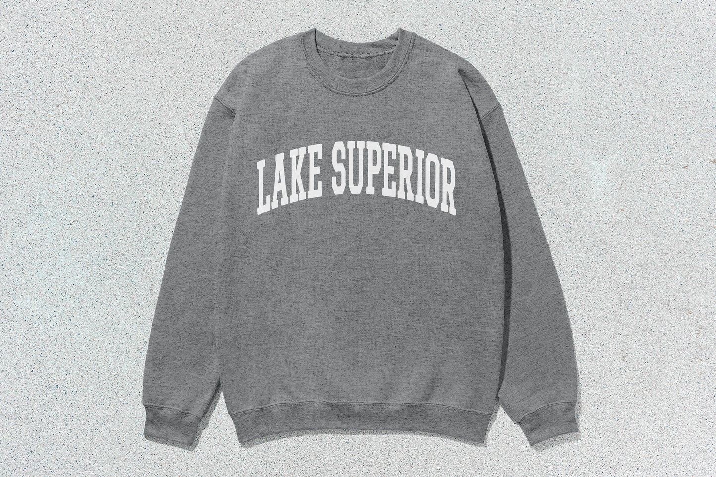 Lake Superior - Unisex Heavy Blend™ Crewneck Sweatshirt - athletic heather / Small - Sweatshirts & Hoodies
