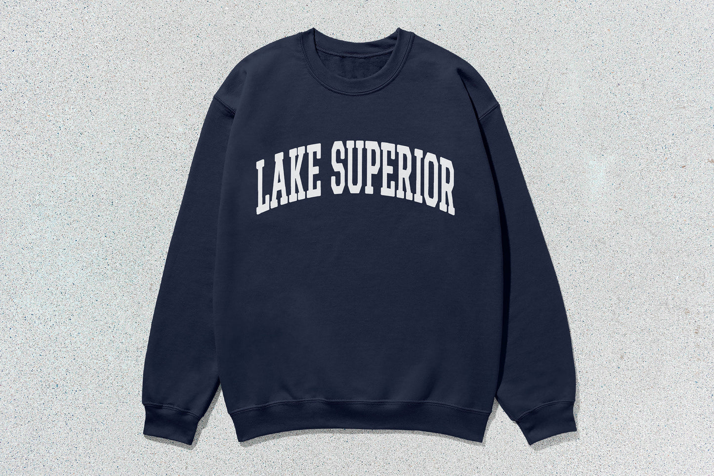 Lake Superior - Unisex Heavy Blend™ Crewneck Sweatshirt - Navy / Small - Sweatshirts & Hoodies