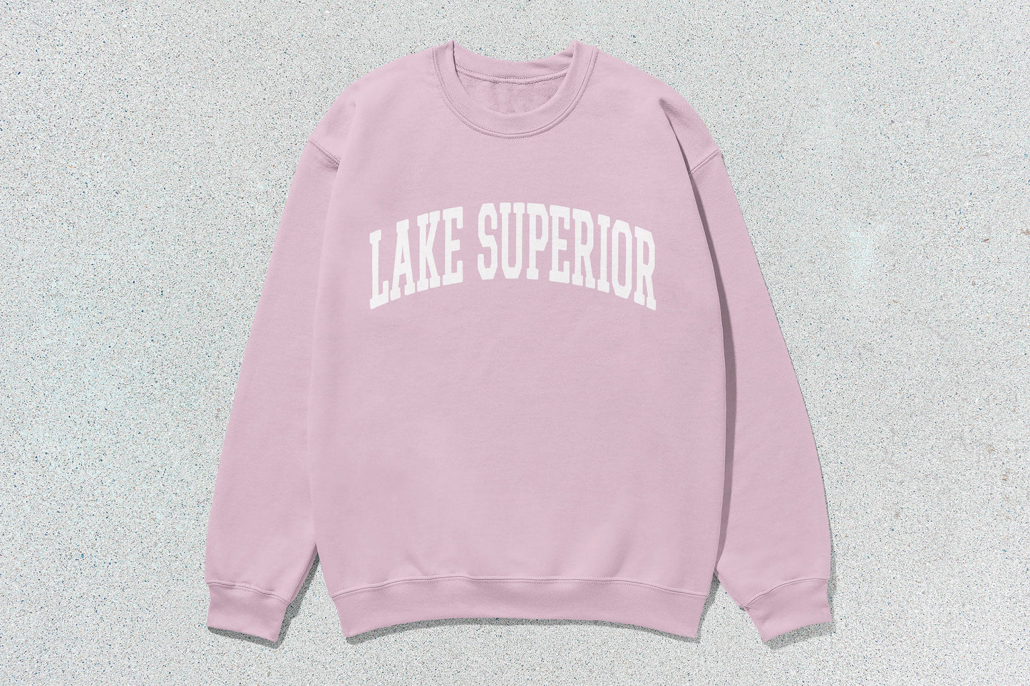 Lake Superior - Unisex Heavy Blend™ Crewneck Sweatshirt - Pink / Small - Sweatshirts & Hoodies