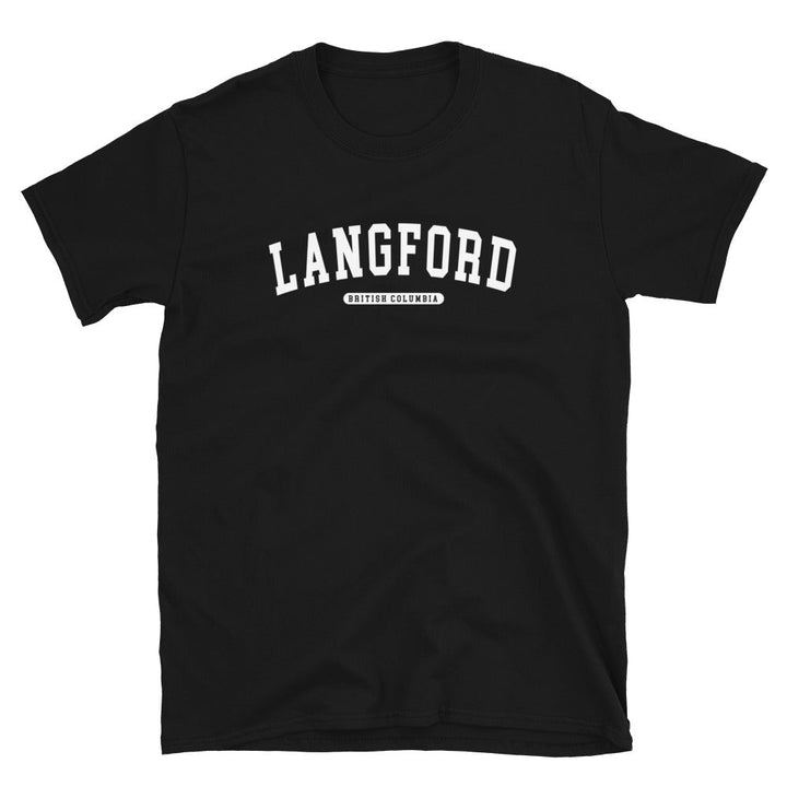 Langford BC College Tee - Black / S