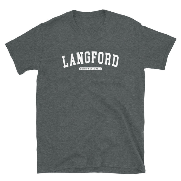 Langford BC College Tee - Dark Heather / S