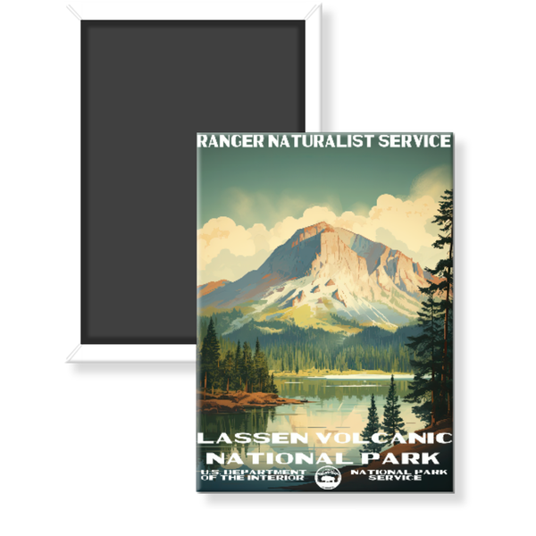 Lassen National Park WPA Magnet - magnet