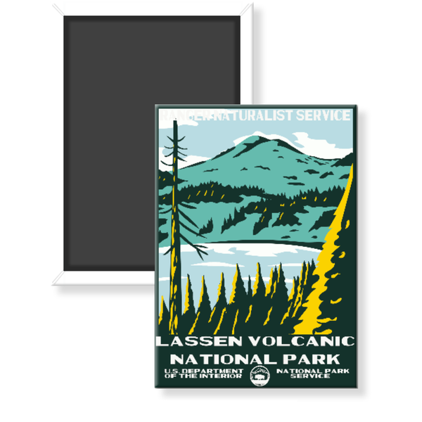 Lassen National Park WPA Magnet - magnet