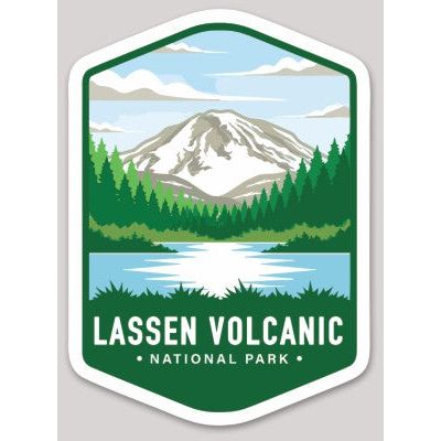 Lassen Volcanic National Park Die Cut Sticker Large - sticker