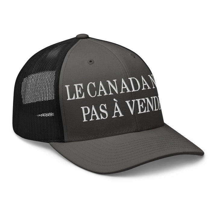 Le Canada n’est pas à Vendre Canada is not for Sale Embroidered Mesh Trucker Hat - Headwear