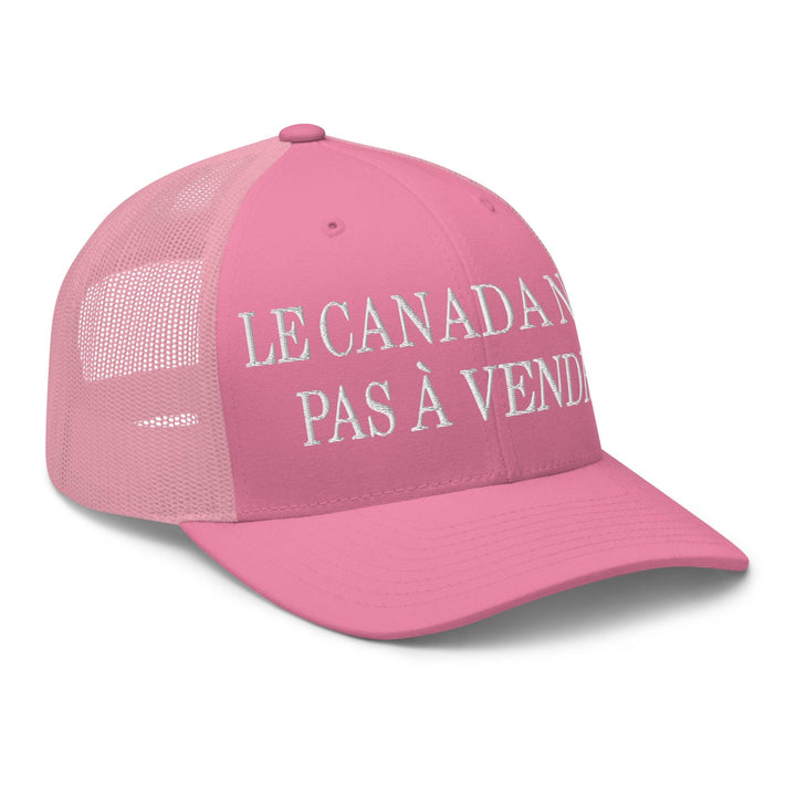 Le Canada n’est pas à Vendre Canada is not for Sale Embroidered Mesh Trucker Hat - Headwear