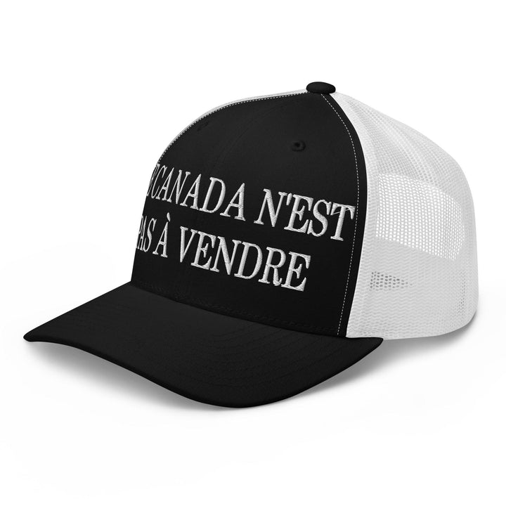 Le Canada n’est pas à Vendre Canada is not for Sale Embroidered Mesh Trucker Hat - Headwear