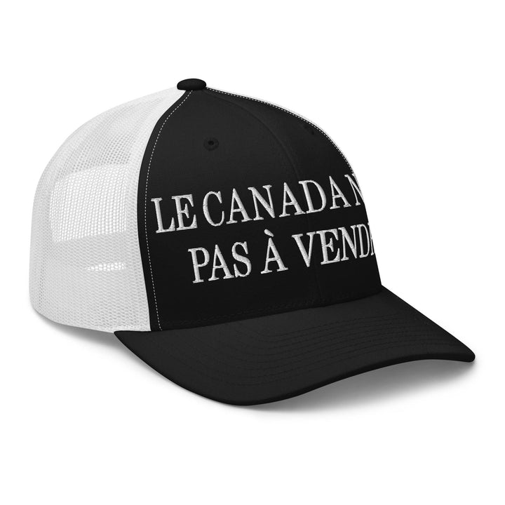 Le Canada n’est pas à Vendre Canada is not for Sale Embroidered Mesh Trucker Hat - Headwear