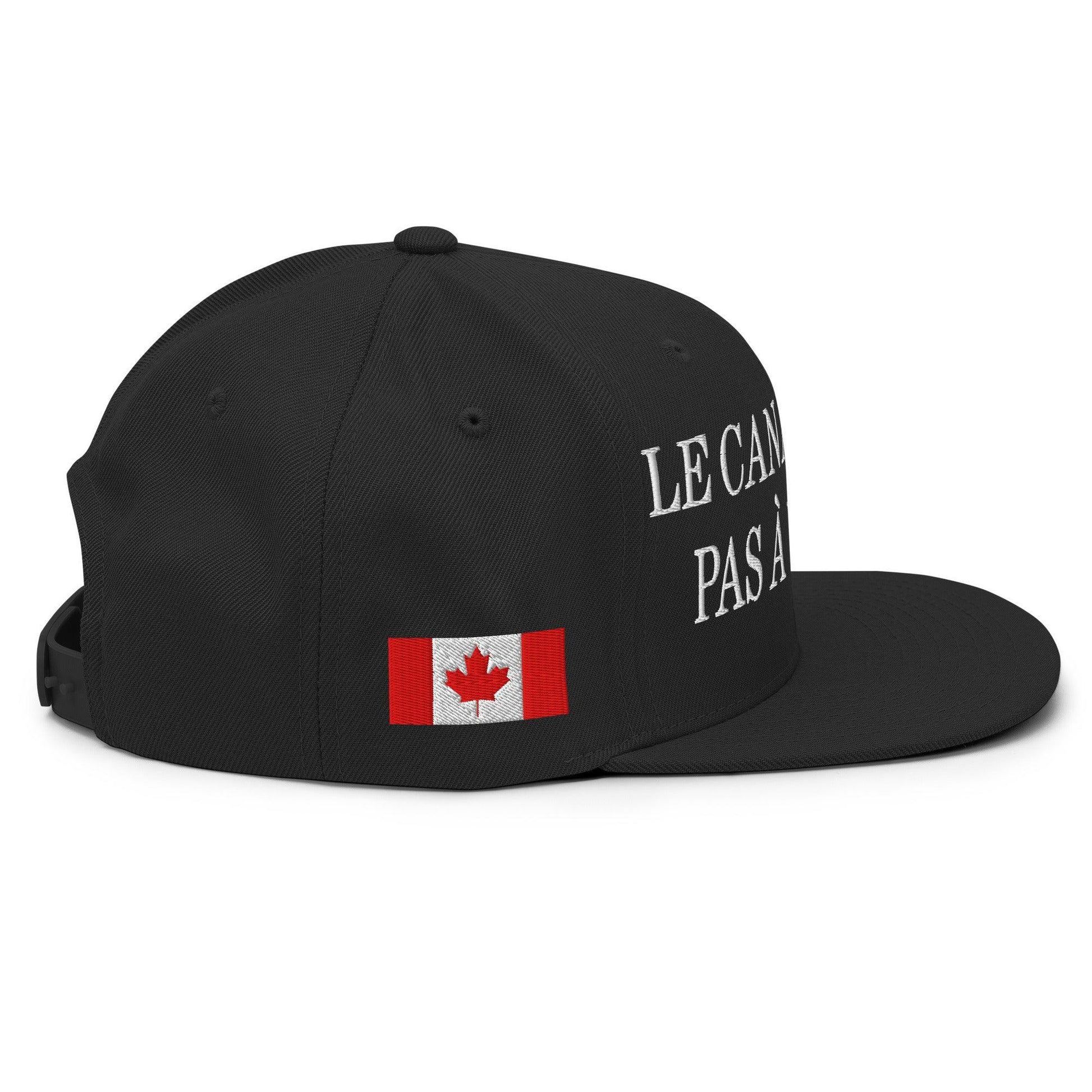 Le Canada n’est pas à Vendre Canada is not for Sale Flag 1867 Embroidered Flat Bill Brim Snapback Hat - Headwear