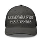 Le Canada n’est pas à Vendre is not for Sale Embroidered Mesh Trucker Hat - Charcoal - Headwear
