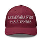 Le Canada n’est pas à Vendre is not for Sale Embroidered Mesh Trucker Hat - Cranberry - Headwear