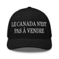 Le Canada n’est pas à Vendre is not for Sale Embroidered Mesh Trucker Hat - Black - Headwear