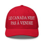 Le Canada n’est pas à Vendre is not for Sale Embroidered Mesh Trucker Hat - Red - Headwear