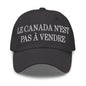 Le Canada n’est pas à Vendre is not for Sale Great Embroidered Dad Hat - Dark Grey - Headwear