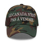 Le Canada n’est pas à Vendre is not for Sale Great Embroidered Dad Hat - Green Camo - Headwear