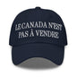 Le Canada n’est pas à Vendre is not for Sale Great Embroidered Dad Hat - Navy - Headwear