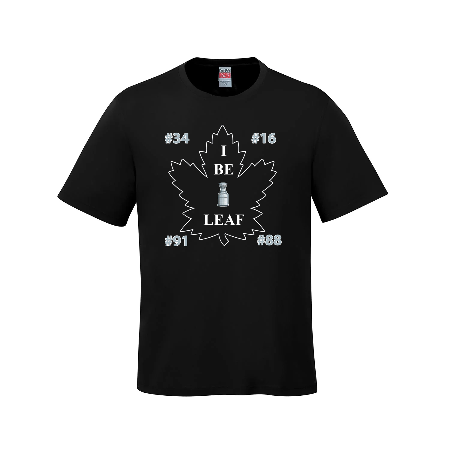 I Be Leaf - Toronto Hockey Fanfare T-Shirt - Black / Small