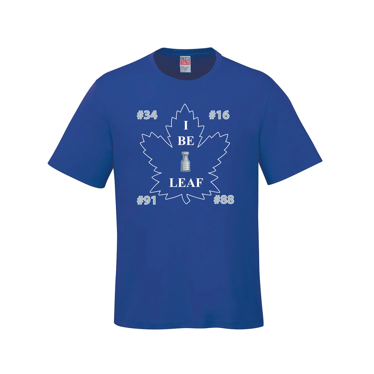 I Be Leaf - Toronto Hockey Fanfare T-Shirt - Blue / Small