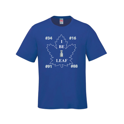 I Be Leaf - Toronto Hockey Fanfare T-Shirt - Blue / Small