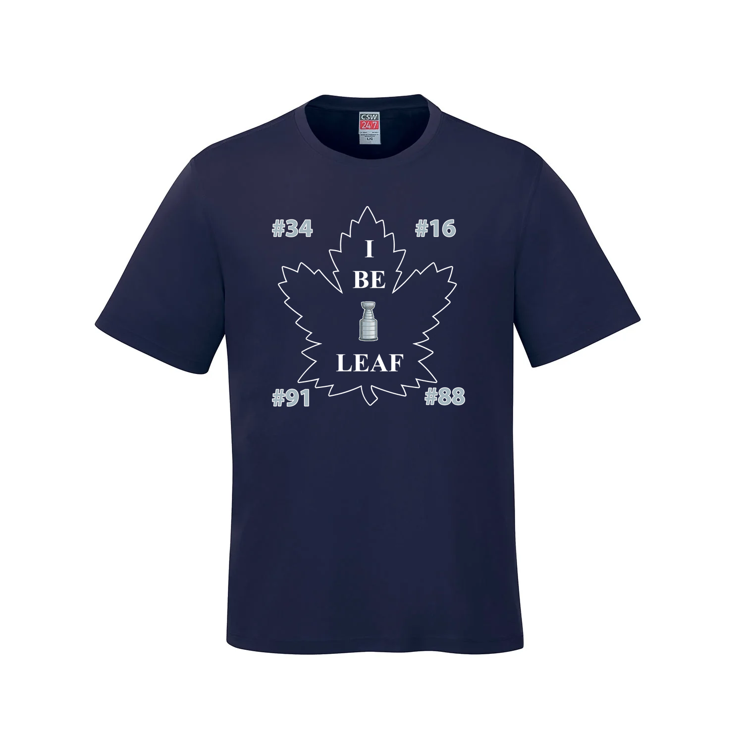 I Be Leaf - Toronto Hockey Fanfare T-Shirt - Navy / Small