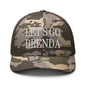 Let’s Go Brenda Camo Trucker Hat - Camo/Olive - Headwear