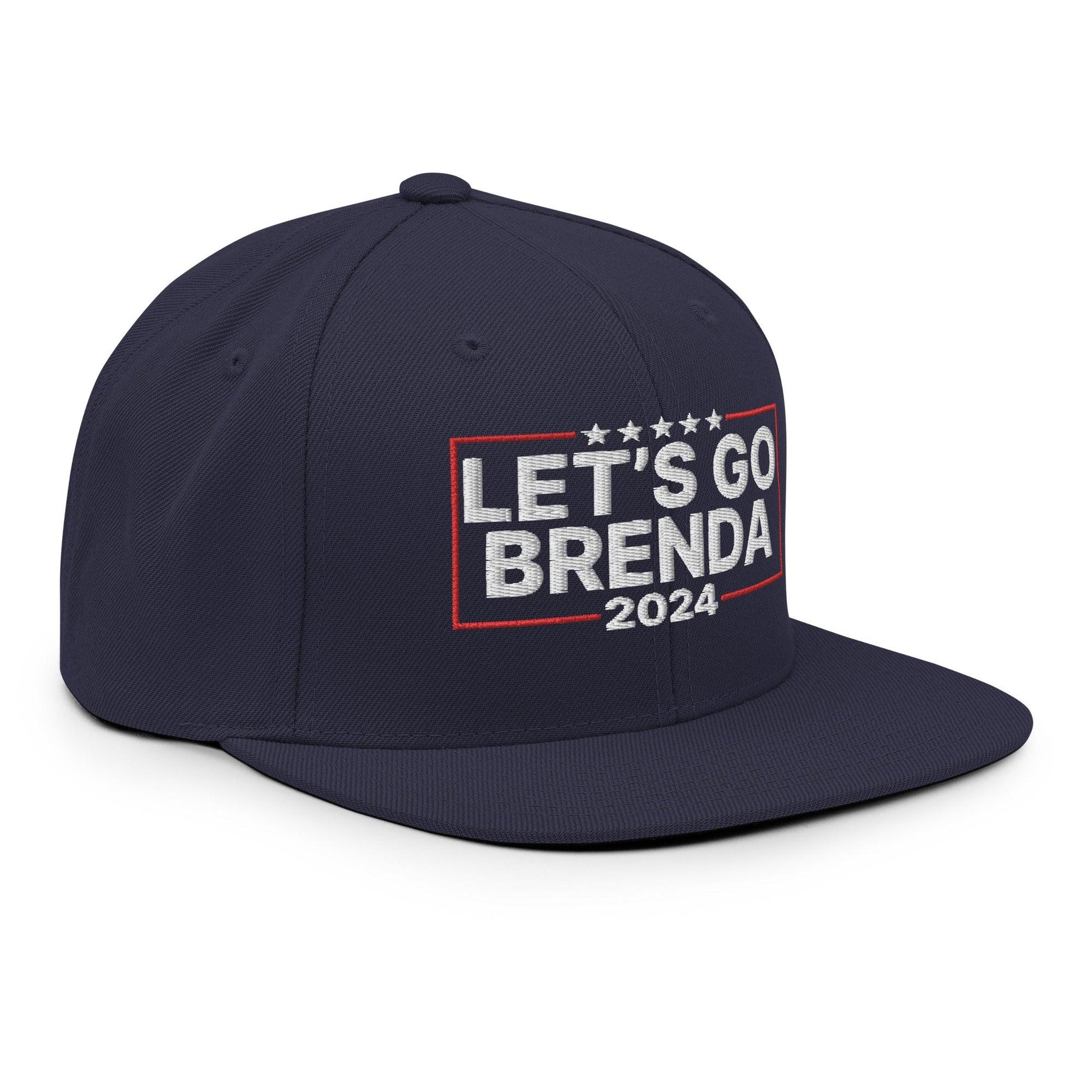Let’s Go Brenda FKH Flat Bill Brim Snapback Hat - Headwear