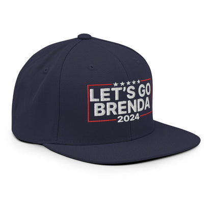 Let’s Go Brenda FKH Flat Bill Brim Snapback Hat - Headwear