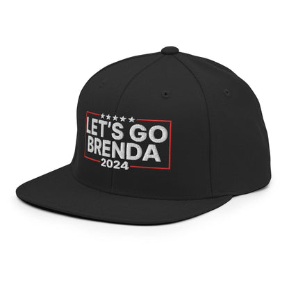 Let’s Go Brenda FKH Flat Bill Brim Snapback Hat - Headwear
