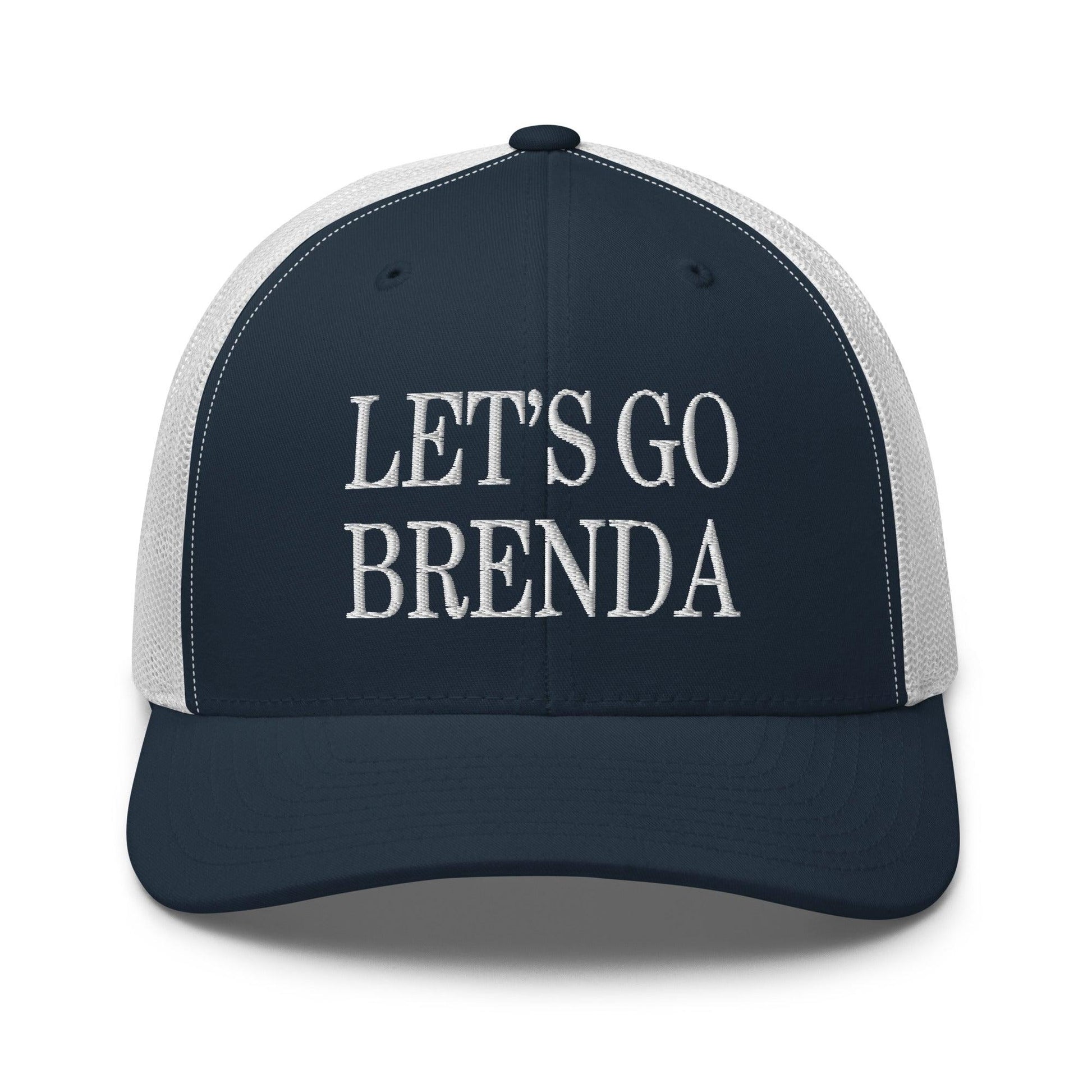 Let’s Go Brenda Retro Trucker Hat - Navy/ White - Headwear