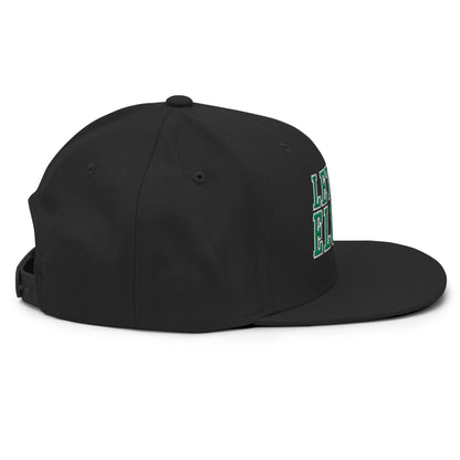 Let’s Go Elgses Embroidered Flat Brim Bill Snapback Hat