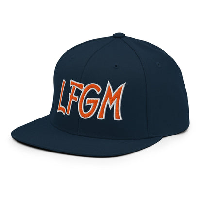 LFGM New York Baseball Flat Bill Brim Snapback Hat
