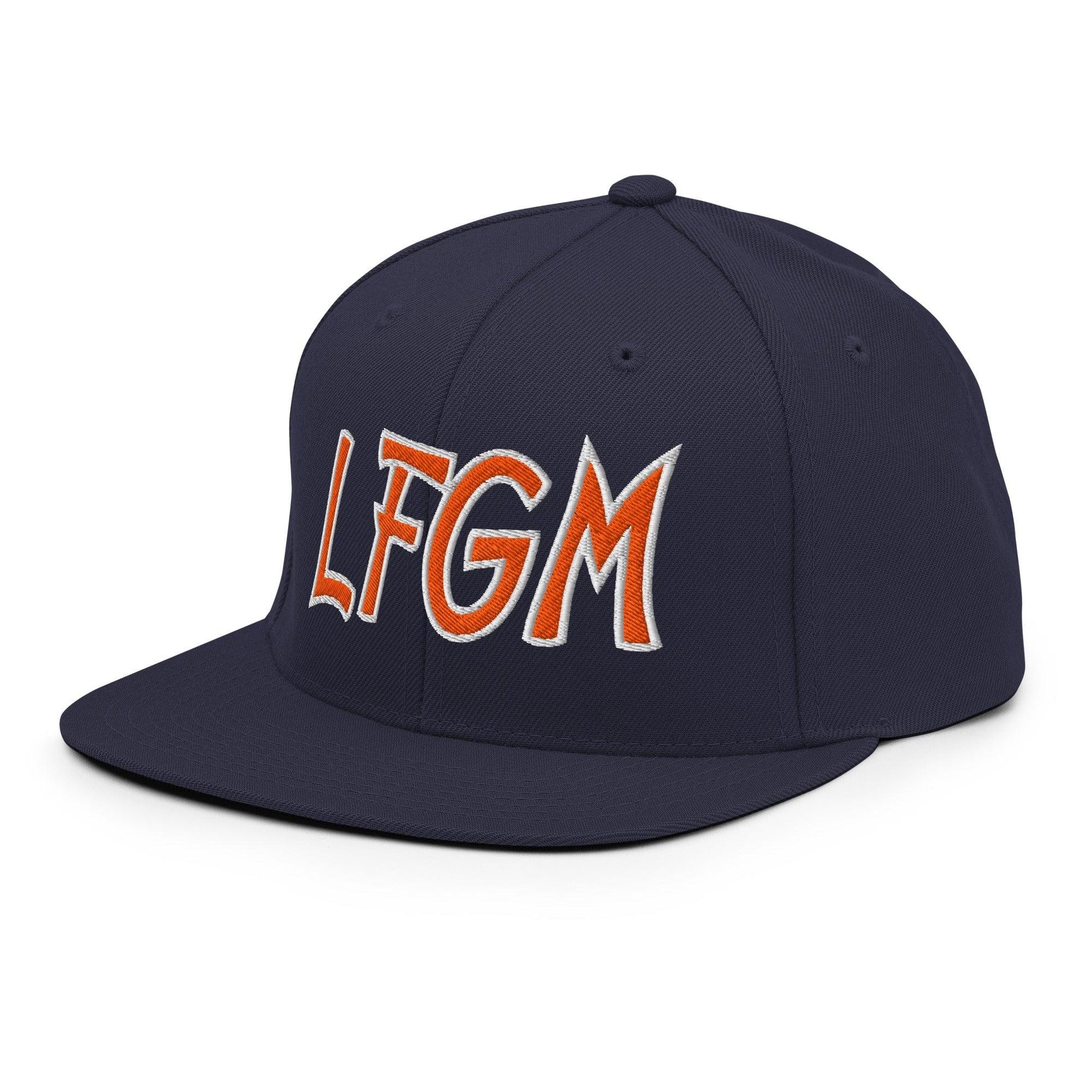 LFGM New York Baseball Flat Bill Brim Snapback Hat