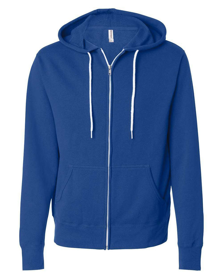 Lightweight Full-Zip Hooded Sweatshirt - AFX90UNZ - Cobalt / XS - Full-Zip Hoodie