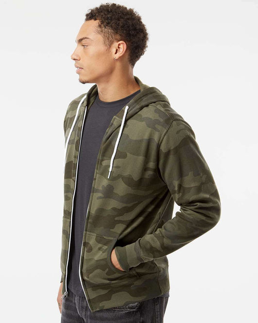 Lightweight Full-Zip Hooded Sweatshirt - AFX90UNZ - Full-Zip Hoodie