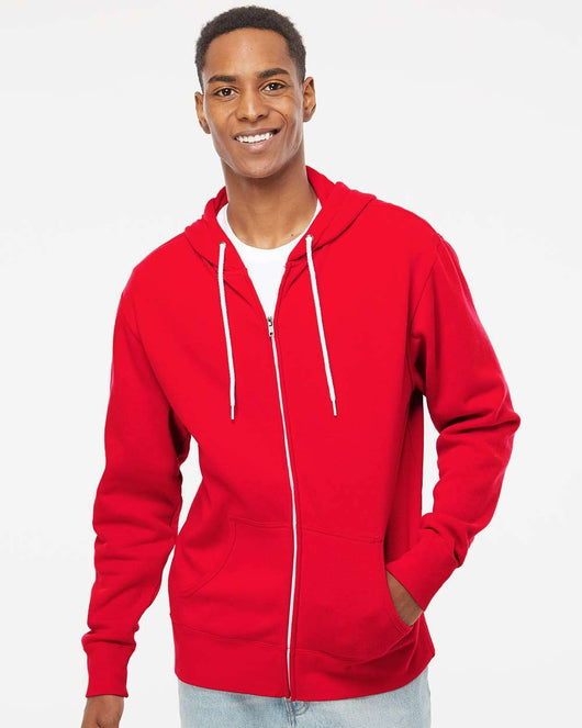 Lightweight Full-Zip Hooded Sweatshirt - AFX90UNZ - Full-Zip Hoodie
