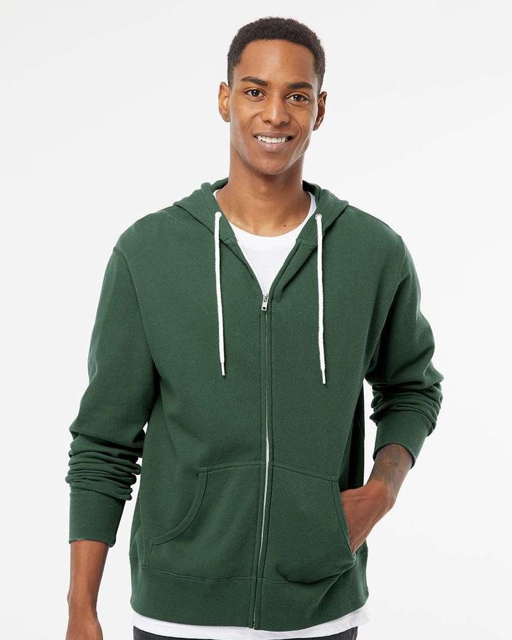 Lightweight Full-Zip Hooded Sweatshirt - AFX90UNZ - Full-Zip Hoodie