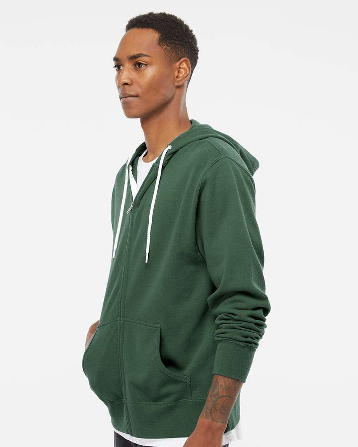 Lightweight Full-Zip Hooded Sweatshirt - AFX90UNZ - Full-Zip Hoodie