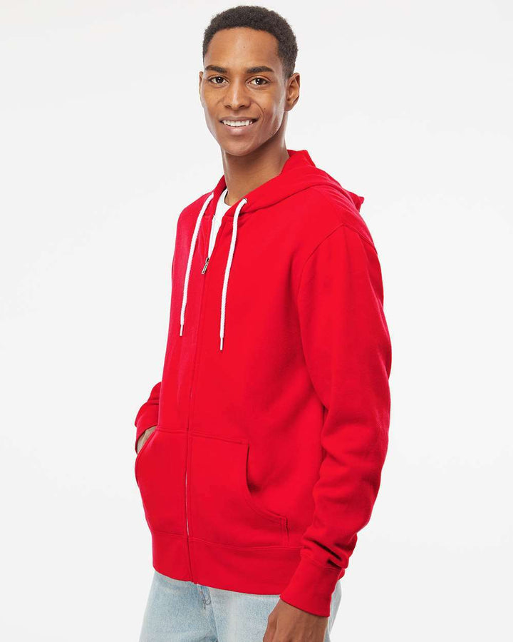 Lightweight Full-Zip Hooded Sweatshirt - AFX90UNZ - Full-Zip Hoodie