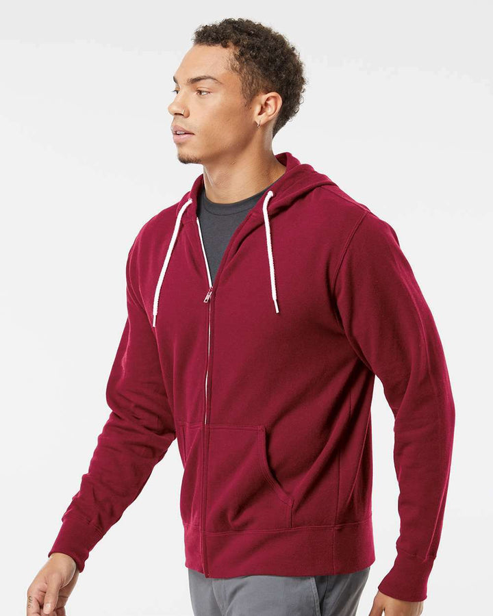 Lightweight Full-Zip Hooded Sweatshirt - AFX90UNZ - Full-Zip Hoodie