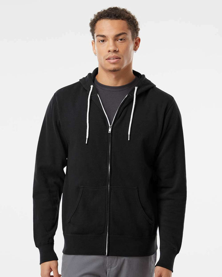 Lightweight Full-Zip Hooded Sweatshirt - AFX90UNZ - Full-Zip Hoodie