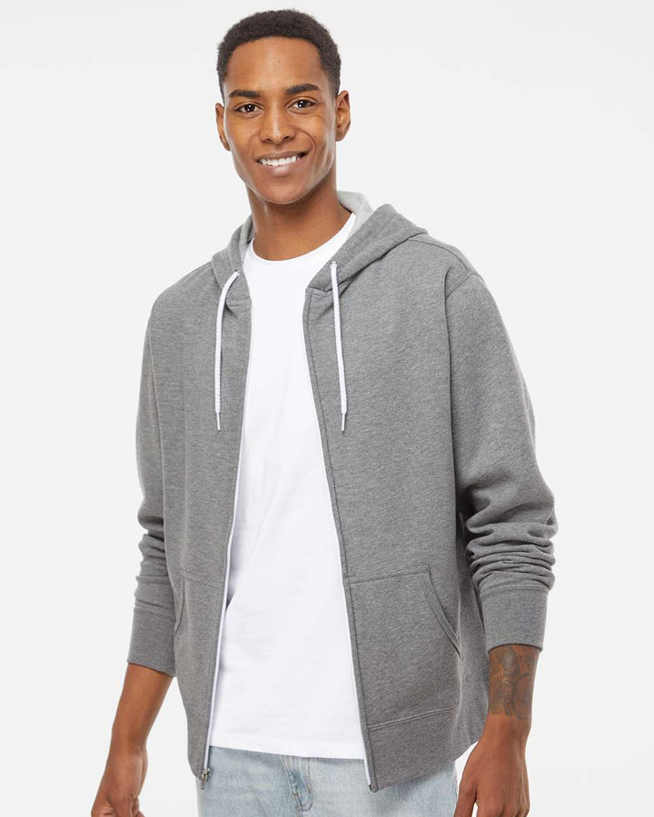 Lightweight Full-Zip Hooded Sweatshirt - AFX90UNZ - Full-Zip Hoodie