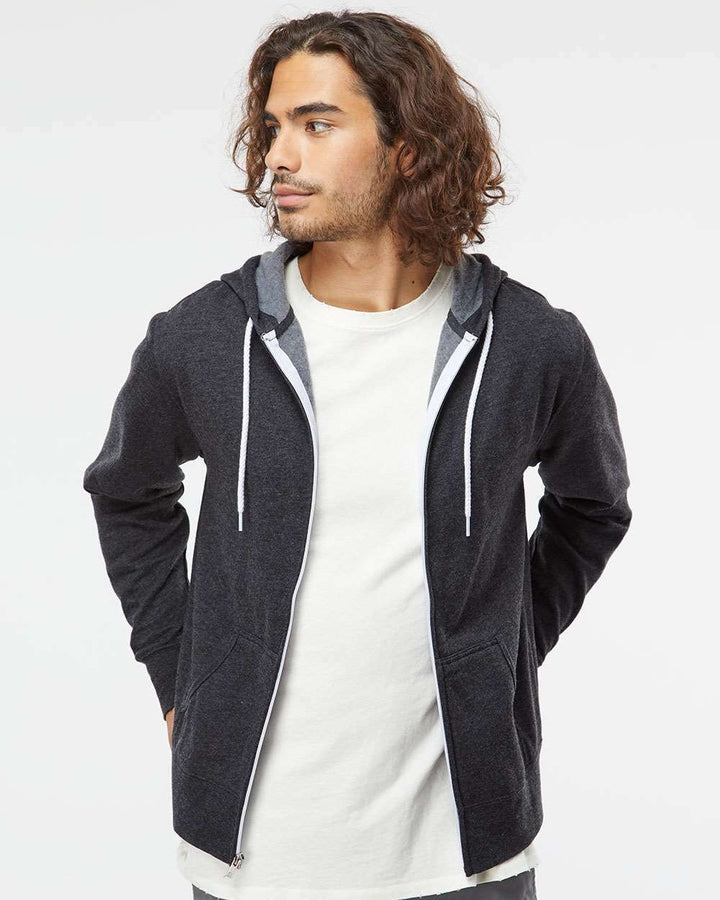 Lightweight Full-Zip Hooded Sweatshirt - AFX90UNZ - Full-Zip Hoodie