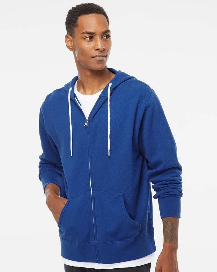 Lightweight Full-Zip Hooded Sweatshirt - AFX90UNZ - Full-Zip Hoodie