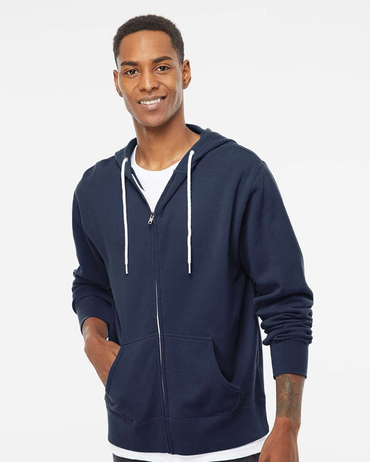 Lightweight Full-Zip Hooded Sweatshirt - AFX90UNZ - Full-Zip Hoodie